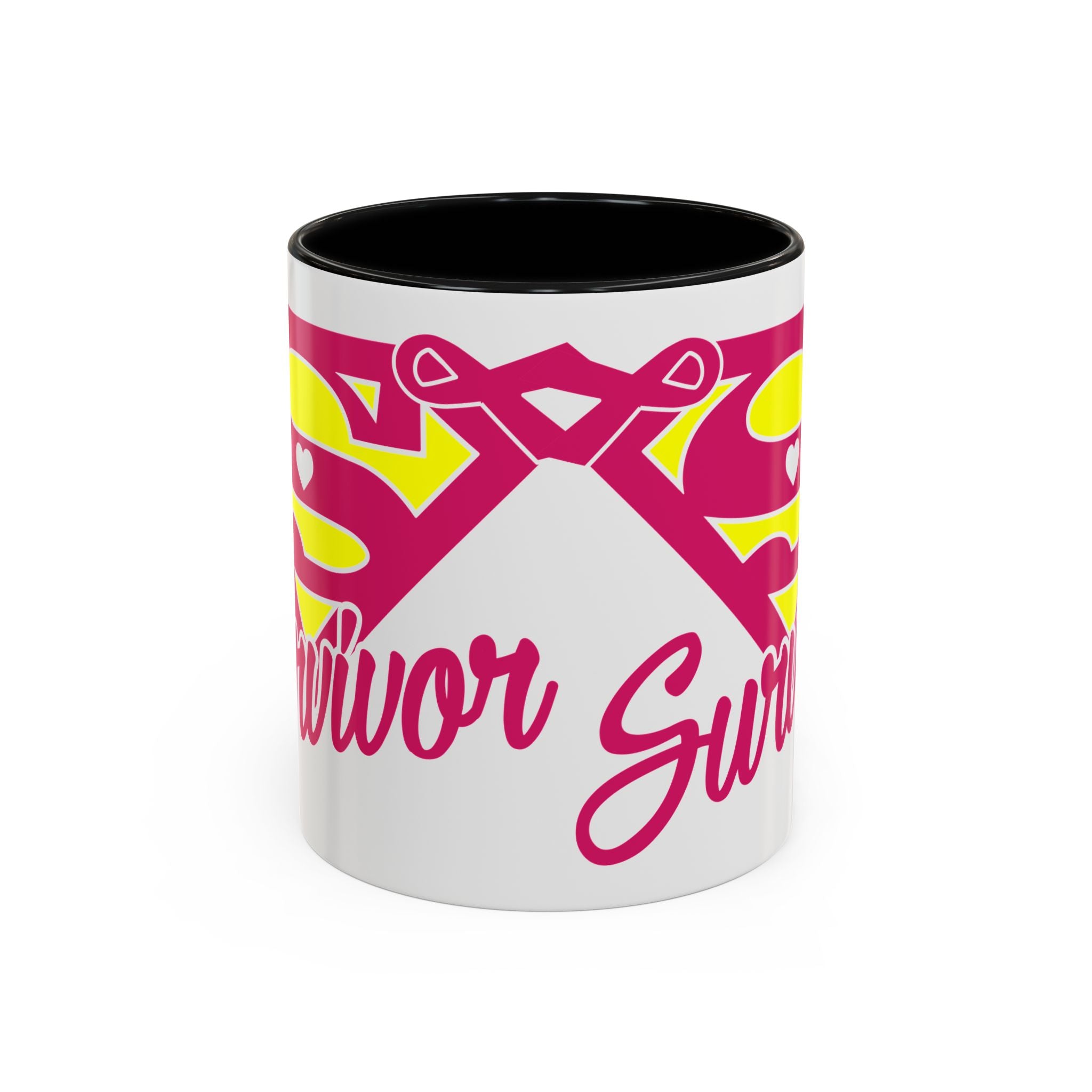 Survivor Mug 11oz & 15oz | Cancer Awareness, Motivational Gift, Empowerment, Superhero Theme, Unique Coffee Cup