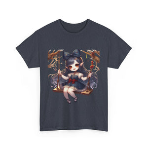 vampire girl on a swing horror Unisex Heavy Cotton Tee men women halloween #23