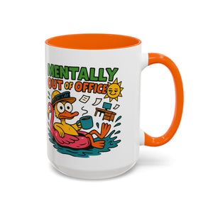 Fun Summer Coffee Mug, Quirky Gift for Beach Lovers, Office Humor Mug, Relaxation, Vacation, Cute Animal Design