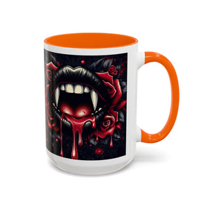Gothic Vampire Rose Coffee Mug | Perfect for Halloween, Unique Gift, Dark Aesthetic, Gothic Decor, Horror Collectible