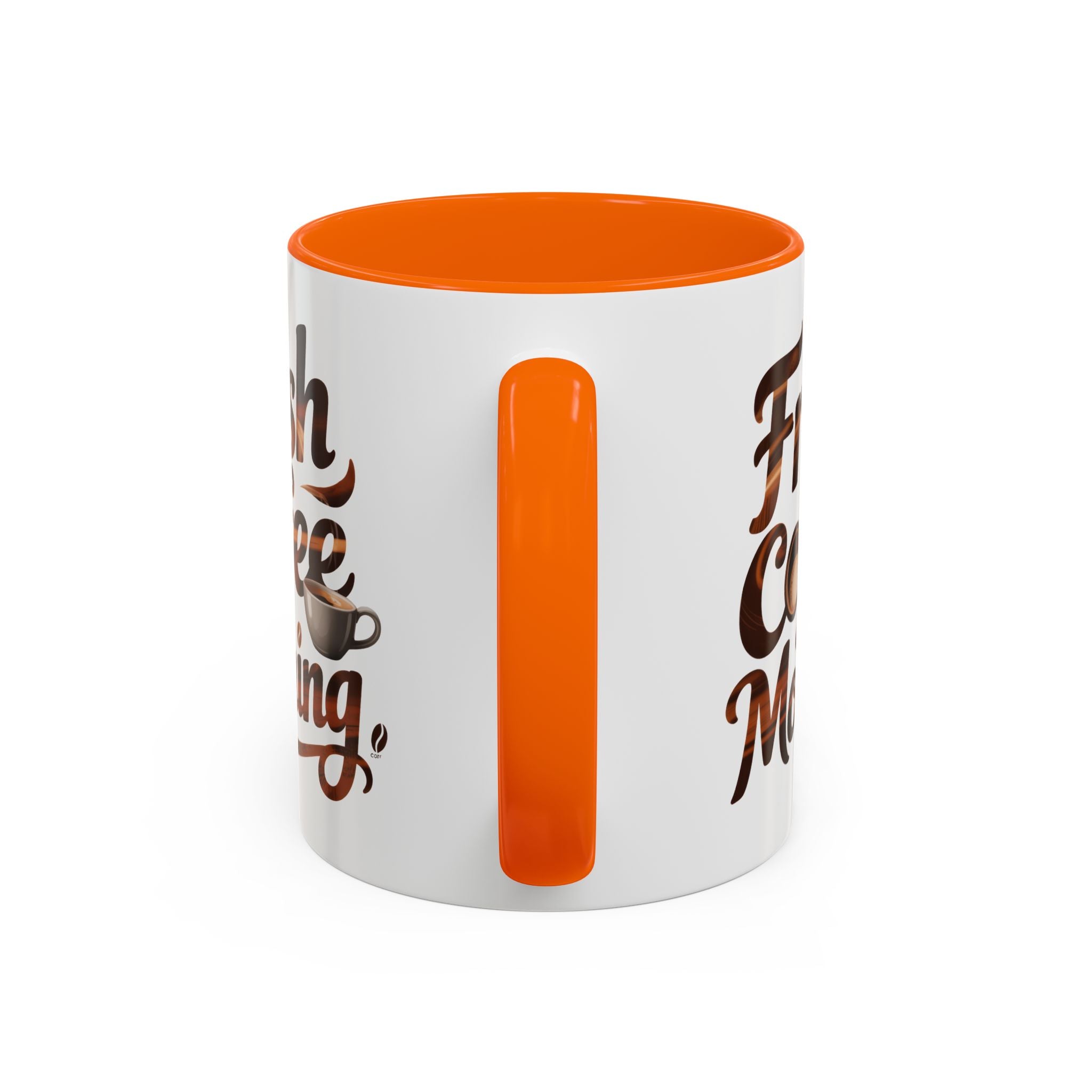 Morning Coffee Accent Mug - 'Fresh Coffee Morning' Design cup