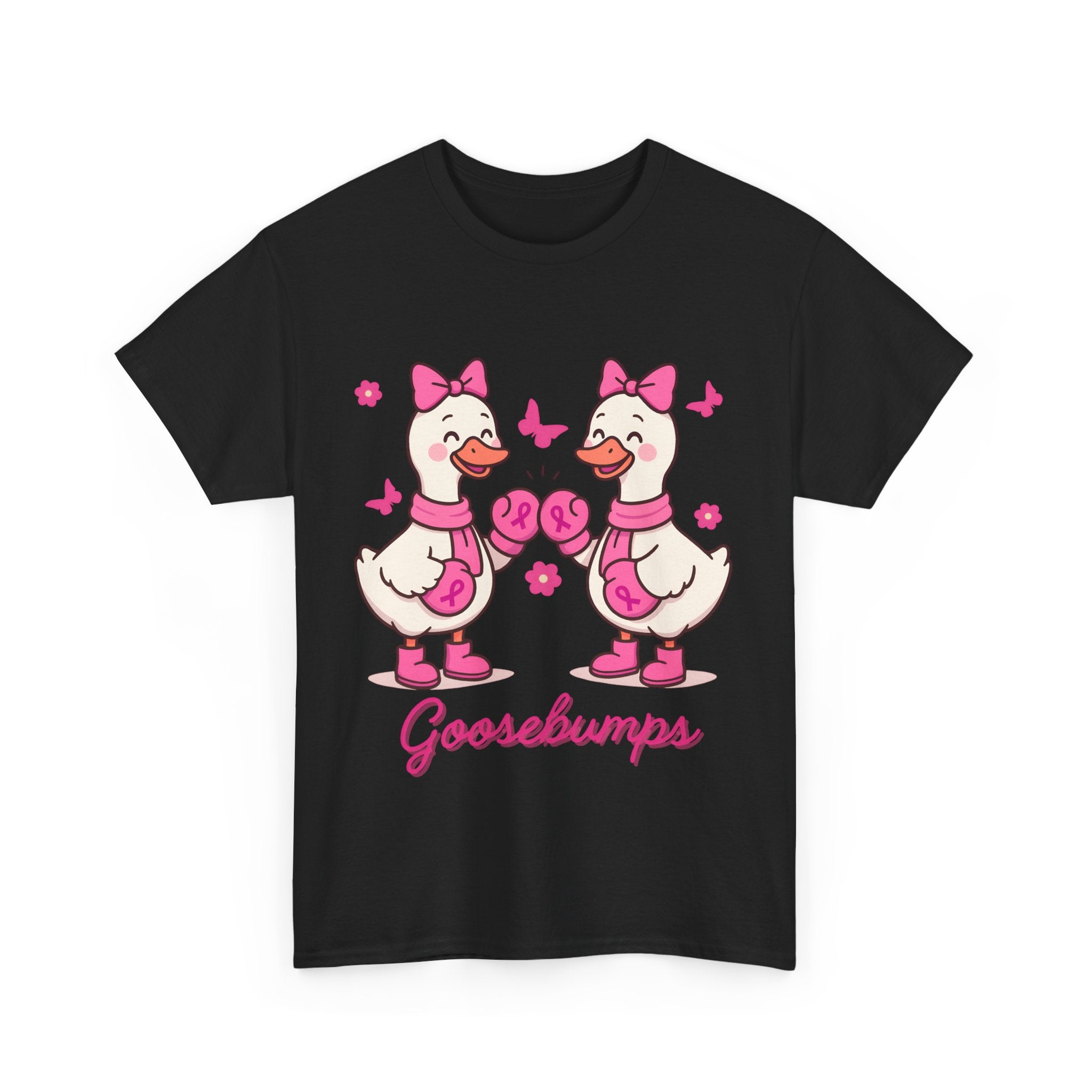 Cancer awareness Goosebumps Unisex Cotton Tee for Animal Lovers, Gift for Friends, Casual Wear,