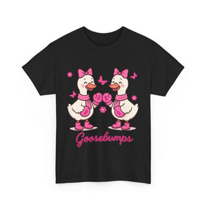 Cancer awareness Goosebumps Unisex Cotton Tee for Animal Lovers, Gift for Friends, Casual Wear,