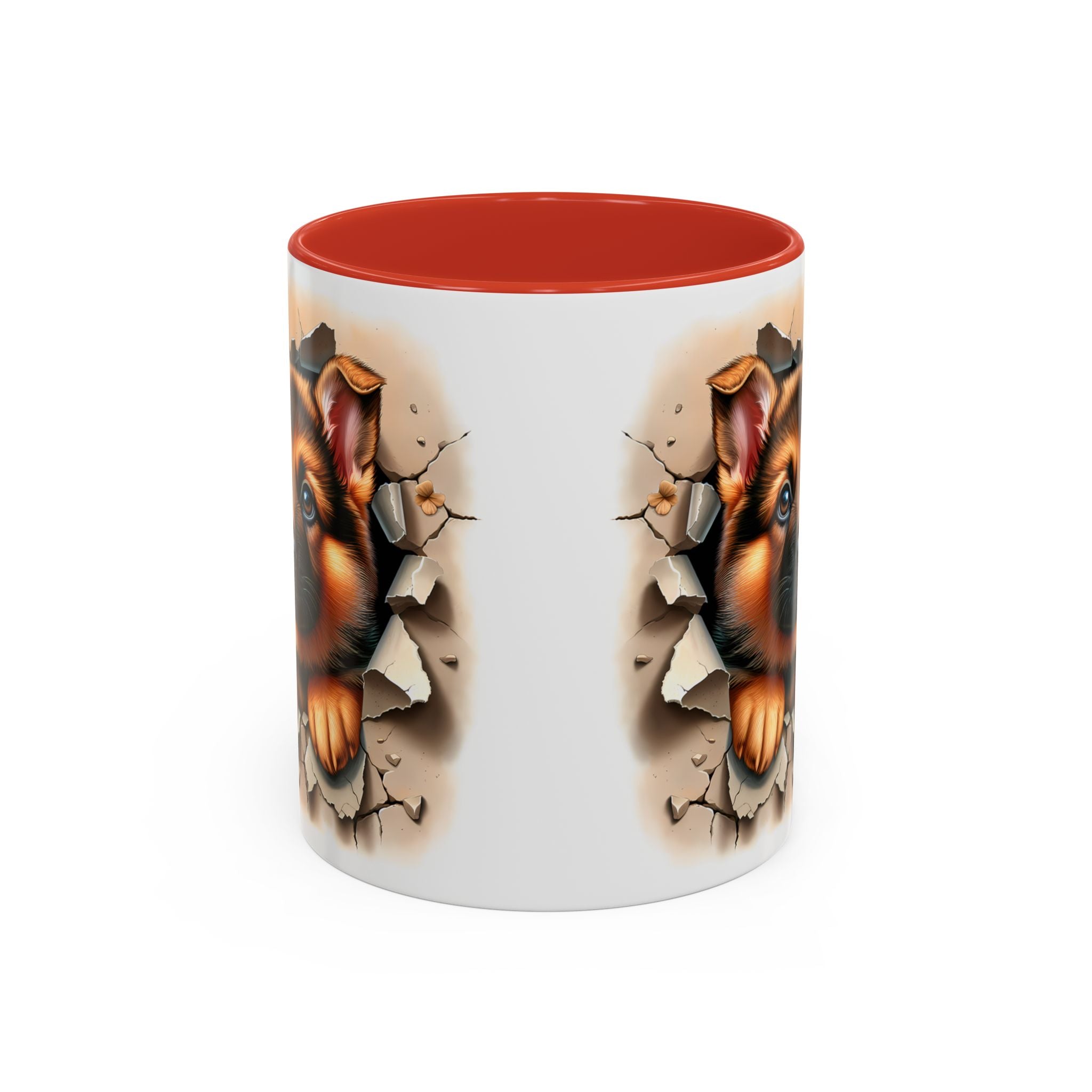 German Shepherd Accent Coffee Mug | Dog Lover Gift, Tasty Hot Beverage Cup, Pet Themed Kitchenware, Animal Adoption Cup, Unique Pet Gift