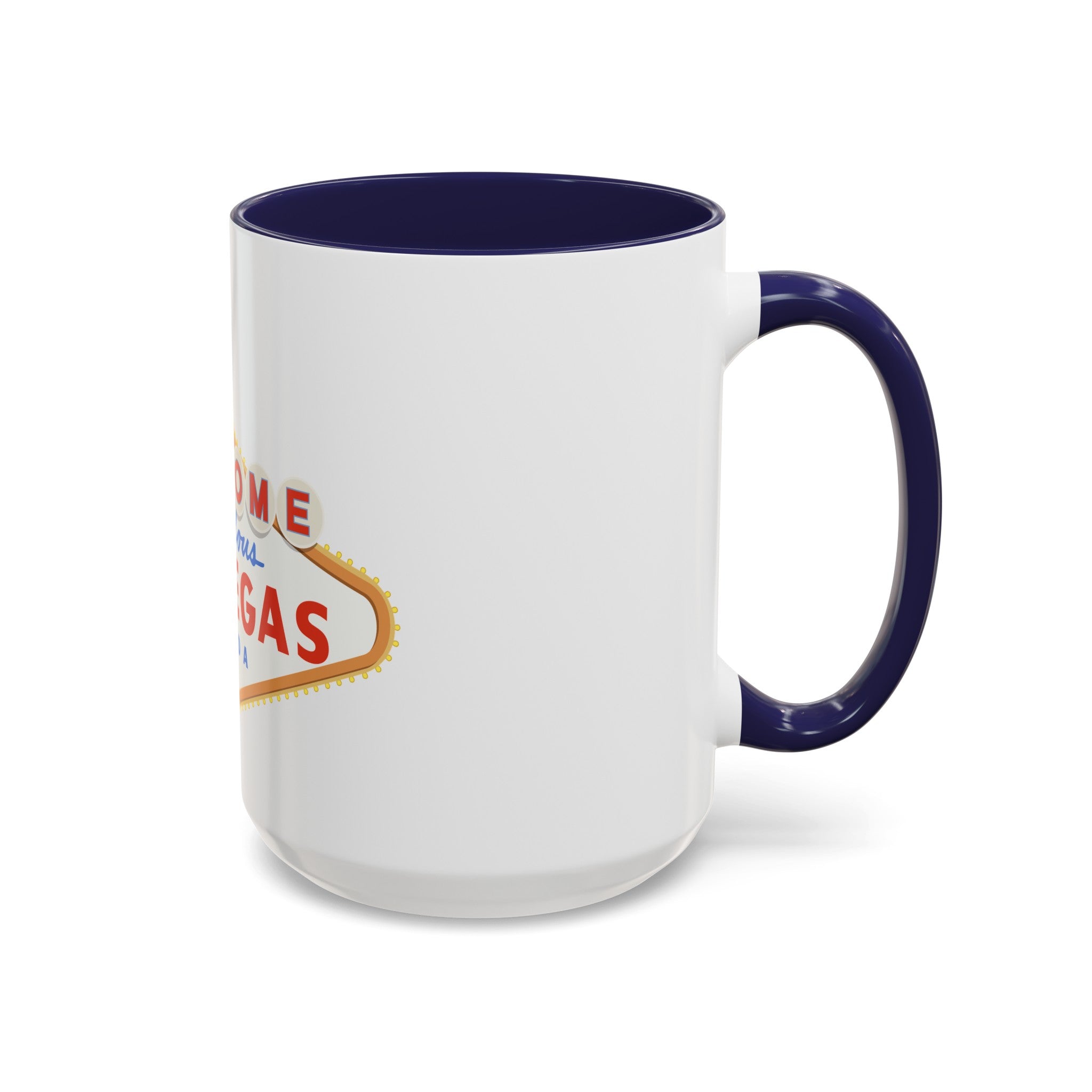 Las vegas sign Accent Coffee Mug (11, 15oz) by the x m world