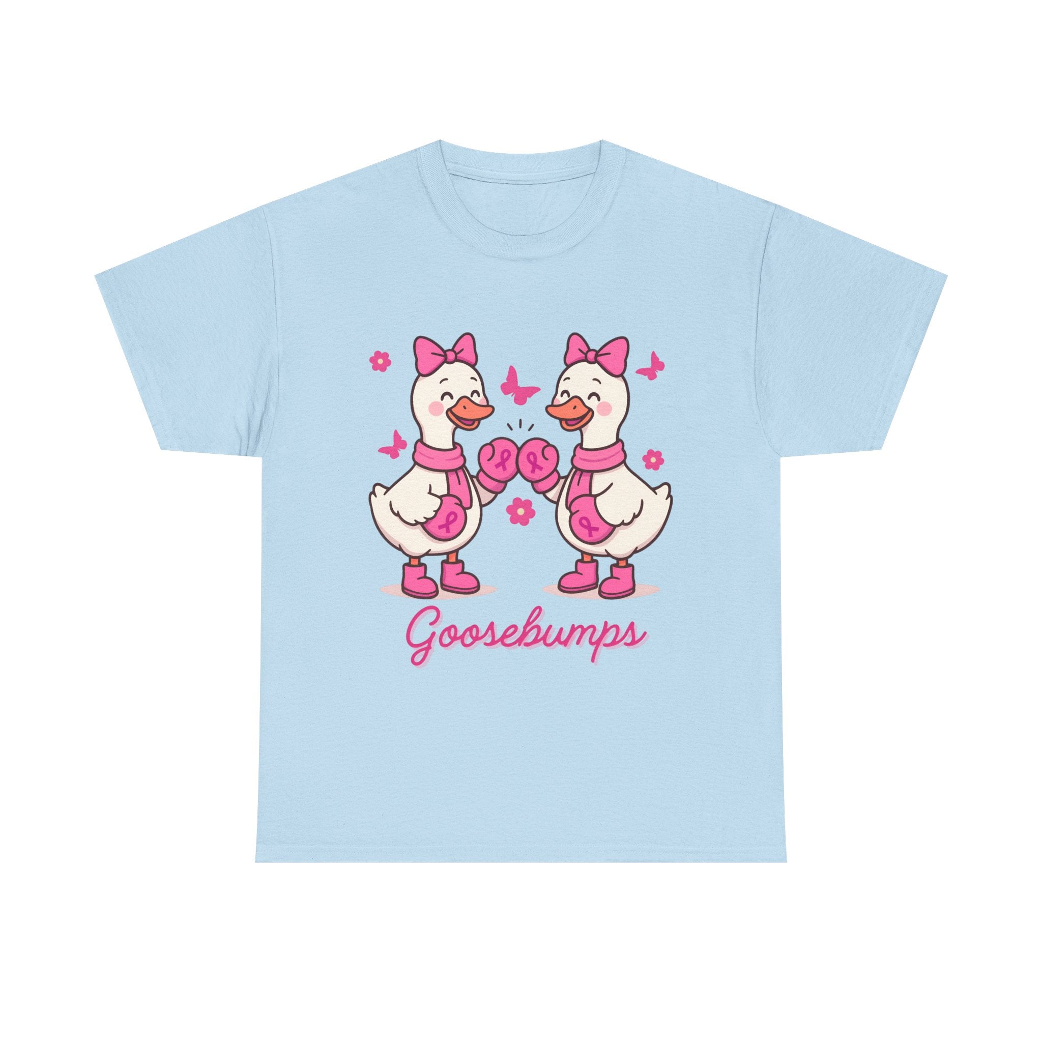 Cancer awareness Goosebumps Unisex Cotton Tee for Animal Lovers, Gift for Friends, Casual Wear,