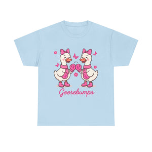 Cancer awareness Goosebumps Unisex Cotton Tee for Animal Lovers, Gift for Friends, Casual Wear,