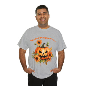 Halloween unisex t shirt mystical pumkin patch fall fun stocking stuffer Unisex Heavy Cotton Tee