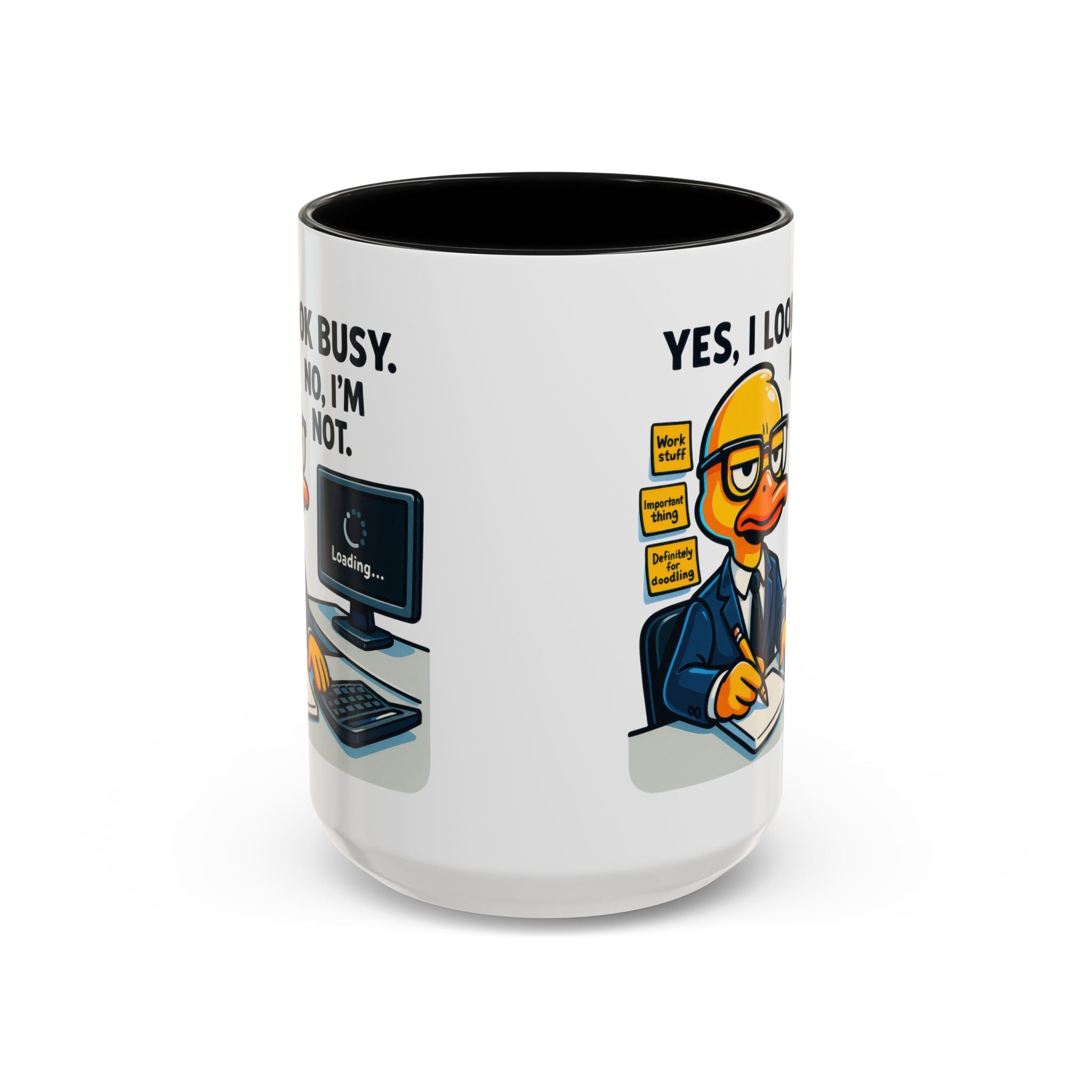 Funny Office Mug, Quirky Coffee Cup, Duck Humor Mug, Gift for Coworkers, Cute Desk Mug