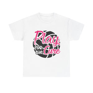 Unisex Motivational Sports Tee - "Play for the Cure" - Ideal for Team Events, Charity Runs, Sports Fans, Fitness Gifts, Casual Wear, [...]
