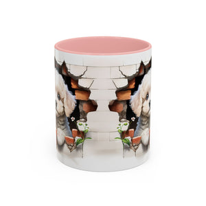 Cute Puppy Accent Coffee Mug - Adorable Dog Lover Gift, Pet-Themed Mug, Home Decor, Ideal for Gifts, Animal Enthusiast