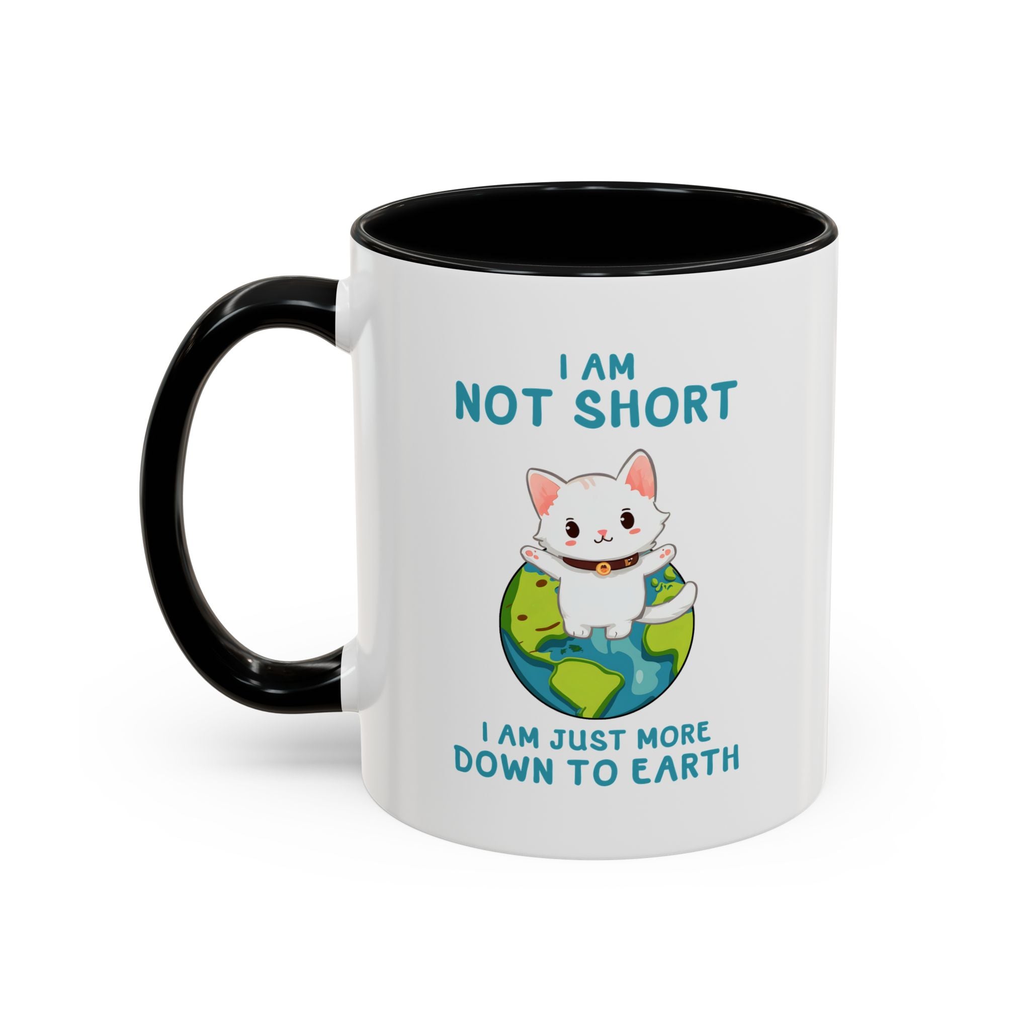 Cute Down to Earth Cat Coffee Mug - Perfect Gift for Cat Lovers