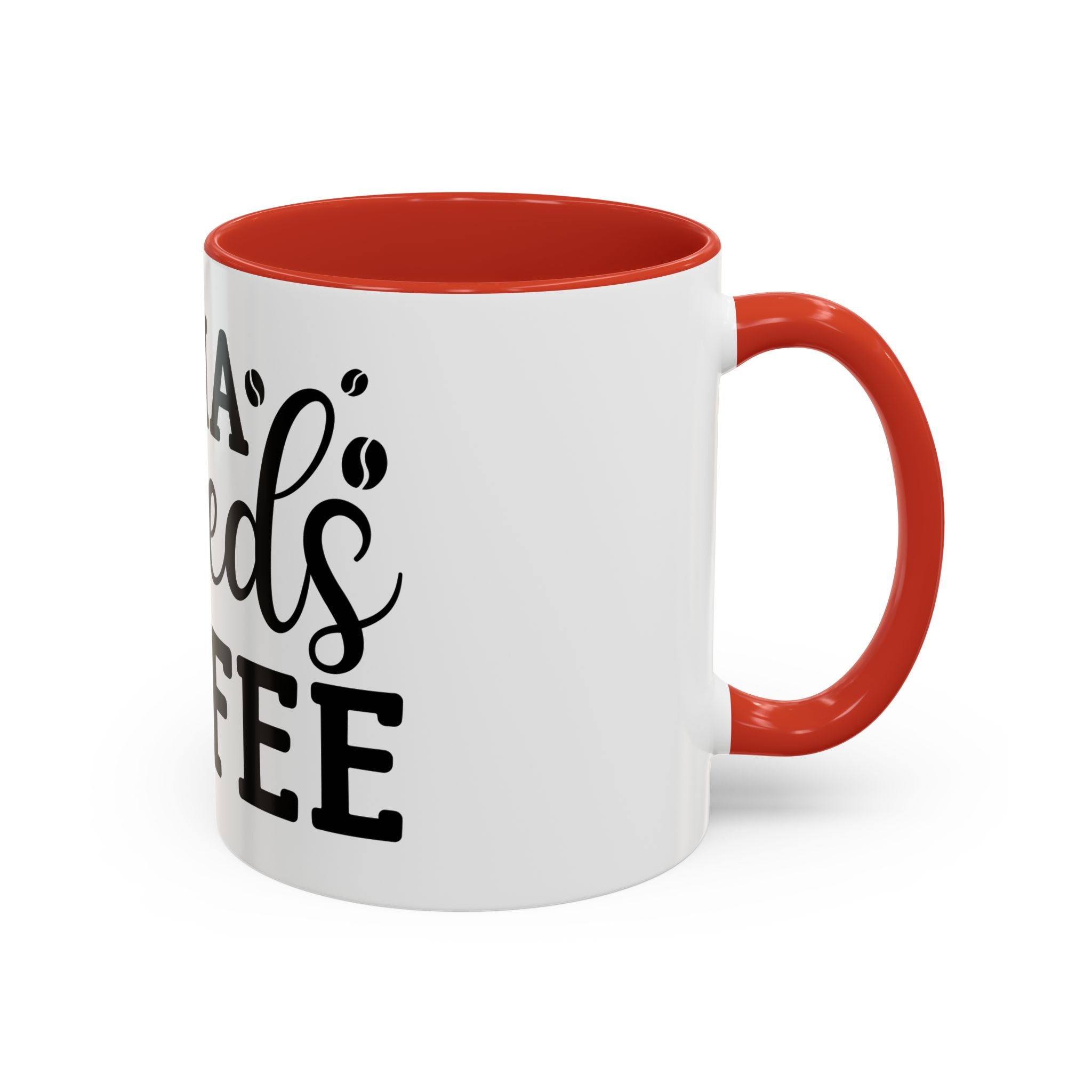 mama needs coffee funny humor Accent Coffee Mug (11, 15oz) mother gift