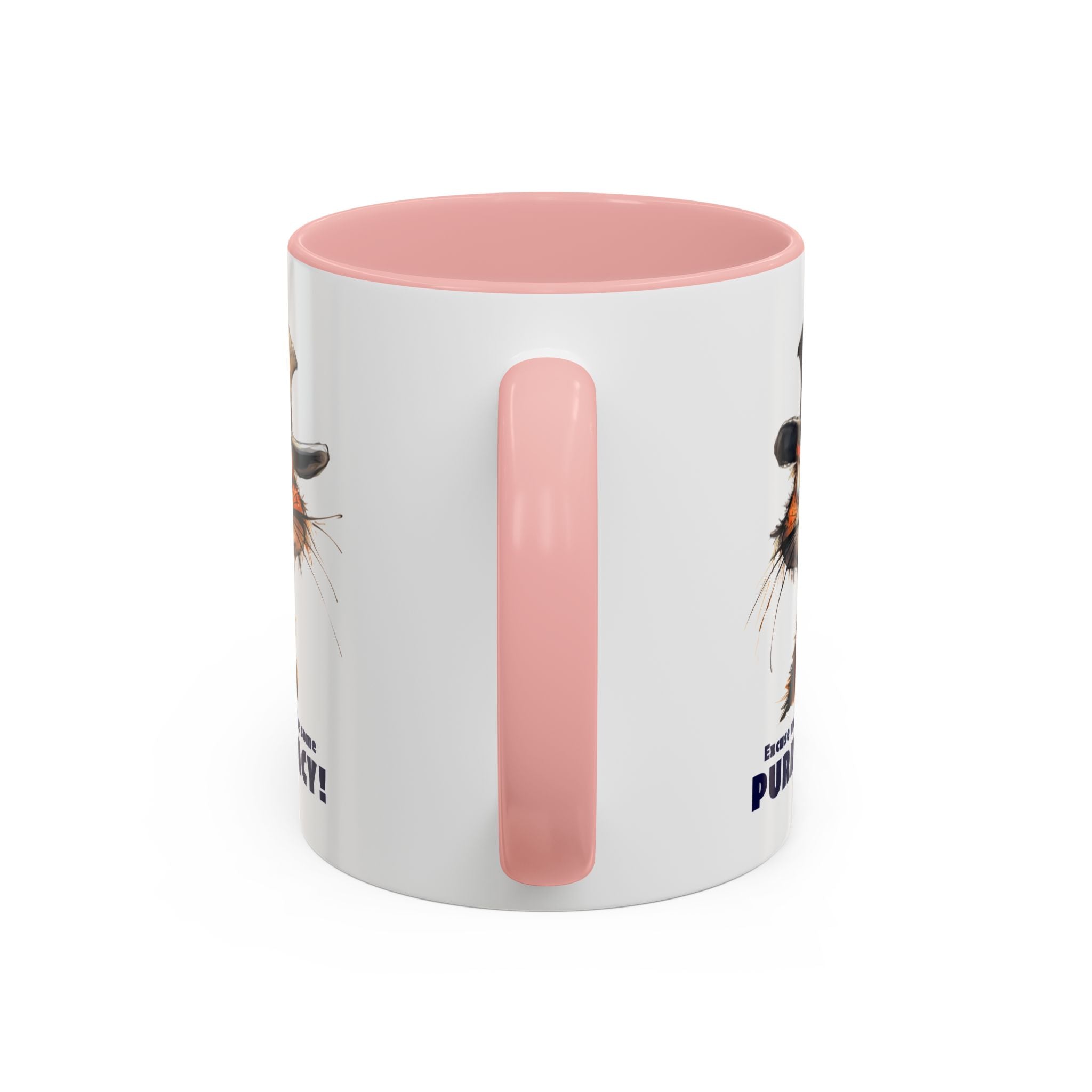 Funny Cat Coffee Mug - Purr-ivacy & Puppy Humor, Gifts for Cat Lovers, Home Office Accessories, Birthday, Pet Owner Mug