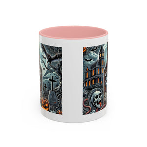 Gothic vampire Halloween Coffee Mug, Spooky Decor, Skull Design, Gift for Horror Lovers,  Party Essential, Unique Drinkware
