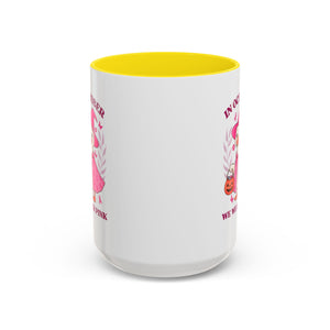 Halloween Breast Cancer Awareness Coffee Mug | October 2023 Gift, Pink Ribbon Mug, Spooky Coffee Cup, Cute Duck Mug, Fall Decor