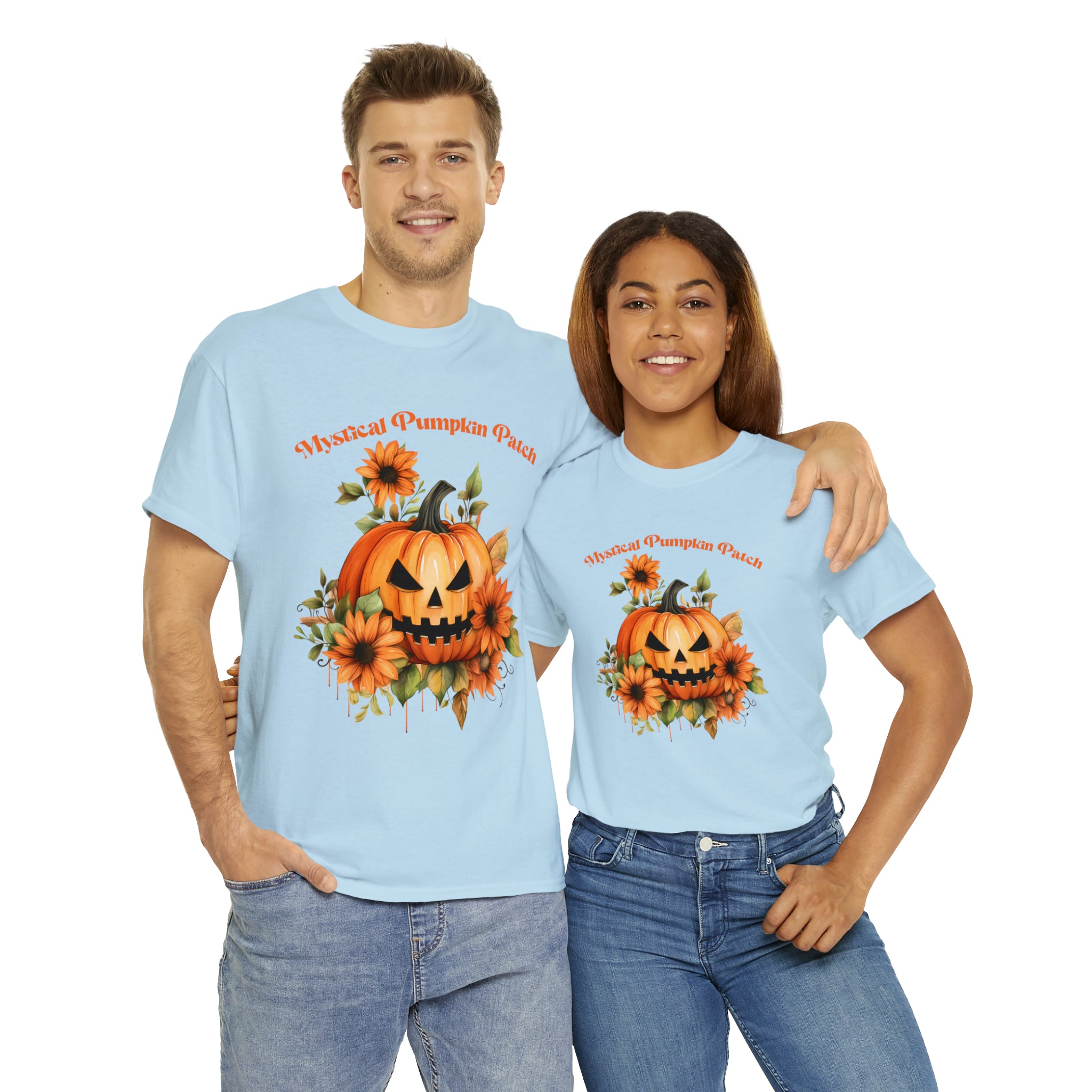 Halloween unisex t shirt mystical pumkin patch fall fun stocking stuffer Unisex Heavy Cotton Tee