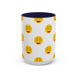 Smiles and dollars Accent Coffee Mug (11, 15oz)