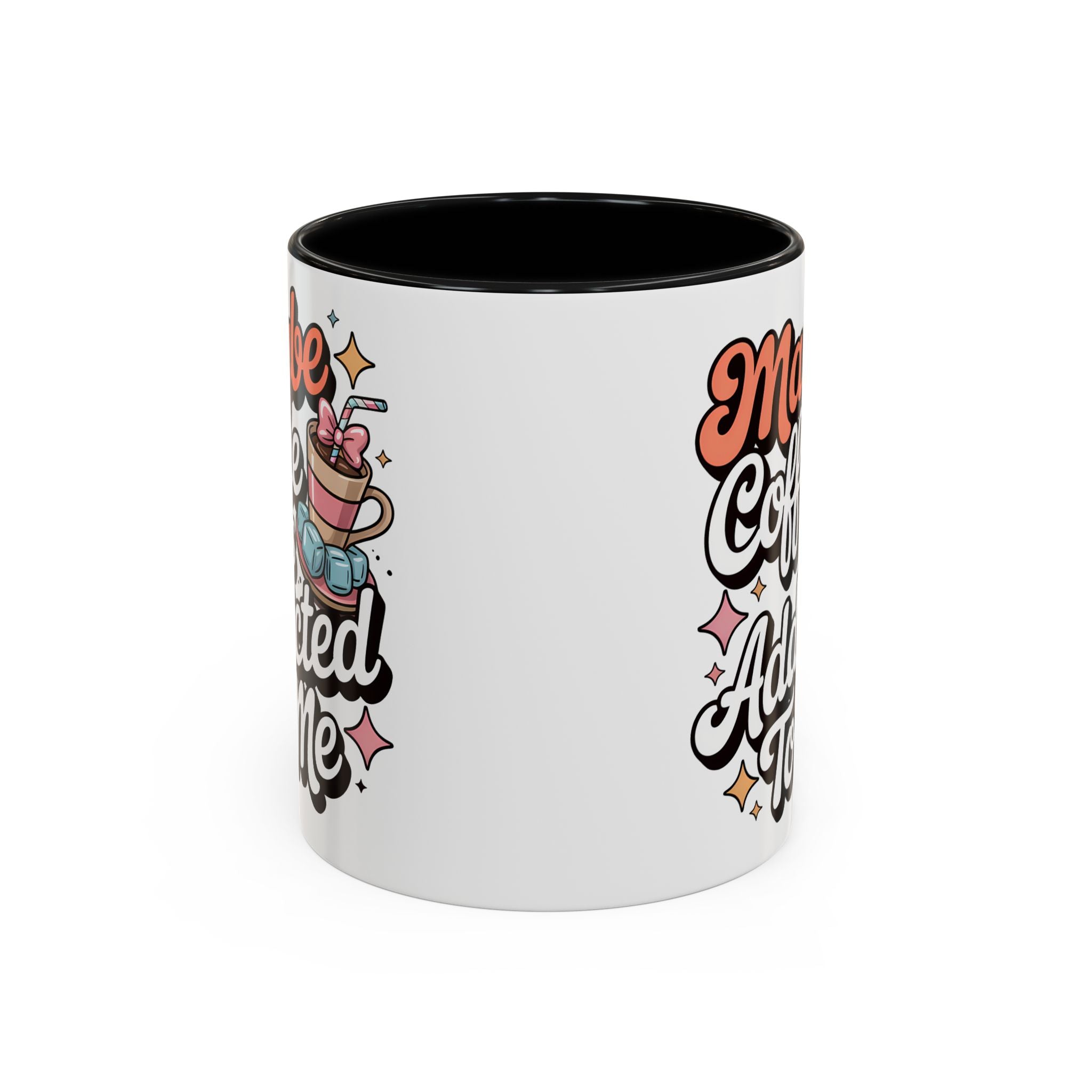 Coffee Addict Accent Mug - Fun Design for Coffee Lovers
