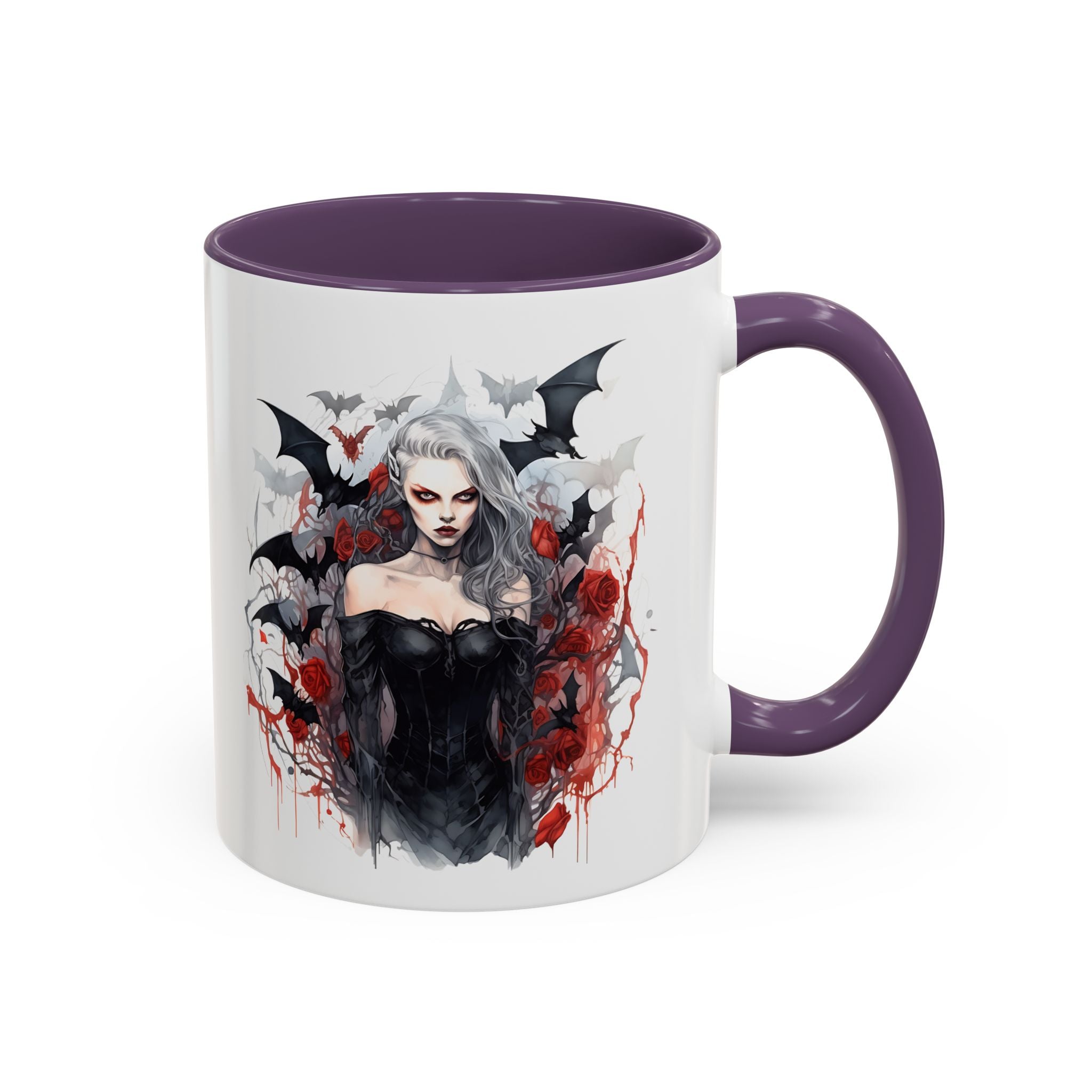 Gothic Coffee Mug, Dark Aesthetic Cup, Halloween Drinkware, Vampire Themed Gift, Horror Mug, Witchy Kitchen Decor