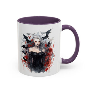 Gothic Coffee Mug, Dark Aesthetic Cup, Halloween Drinkware, Vampire Themed Gift, Horror Mug, Witchy Kitchen Decor