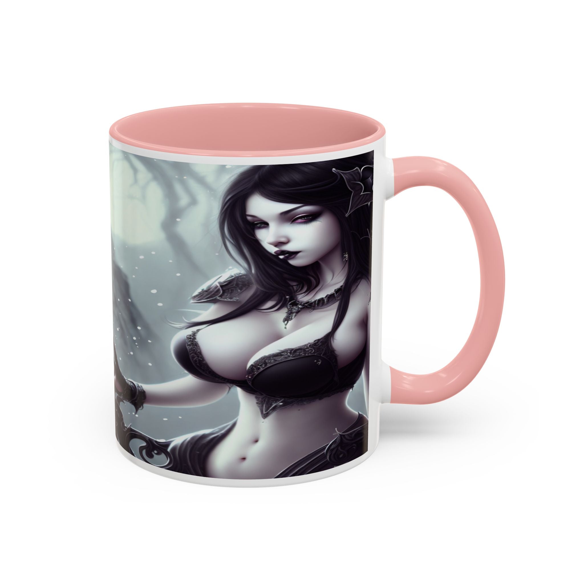 sexy busty woman Gothic Fantasy Coffee Mug – 11oz & 15oz Sculpted Design horror art
