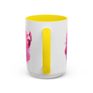 Inspirational Ribbon Coffee Mug - Faith, Hope, Love, Support, Gift for Cancer Awareness, Breast Cancer, Encouragement, Motivational
