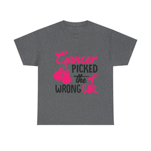 Empowering Cancer Awareness Tee, Inspirational T-Shirt, Unisex Cotton Tee for Fighters, Gift for Cancer Survivors, Supportive Apparel