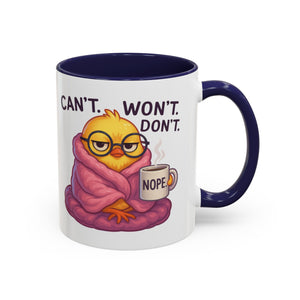 Cozy Cartoon Coffee Mug - Perfect for Lazy Days, Gifts for Friends, Cute Coffee Cups, Inspirational Morning Mug, Funny Beverage Container