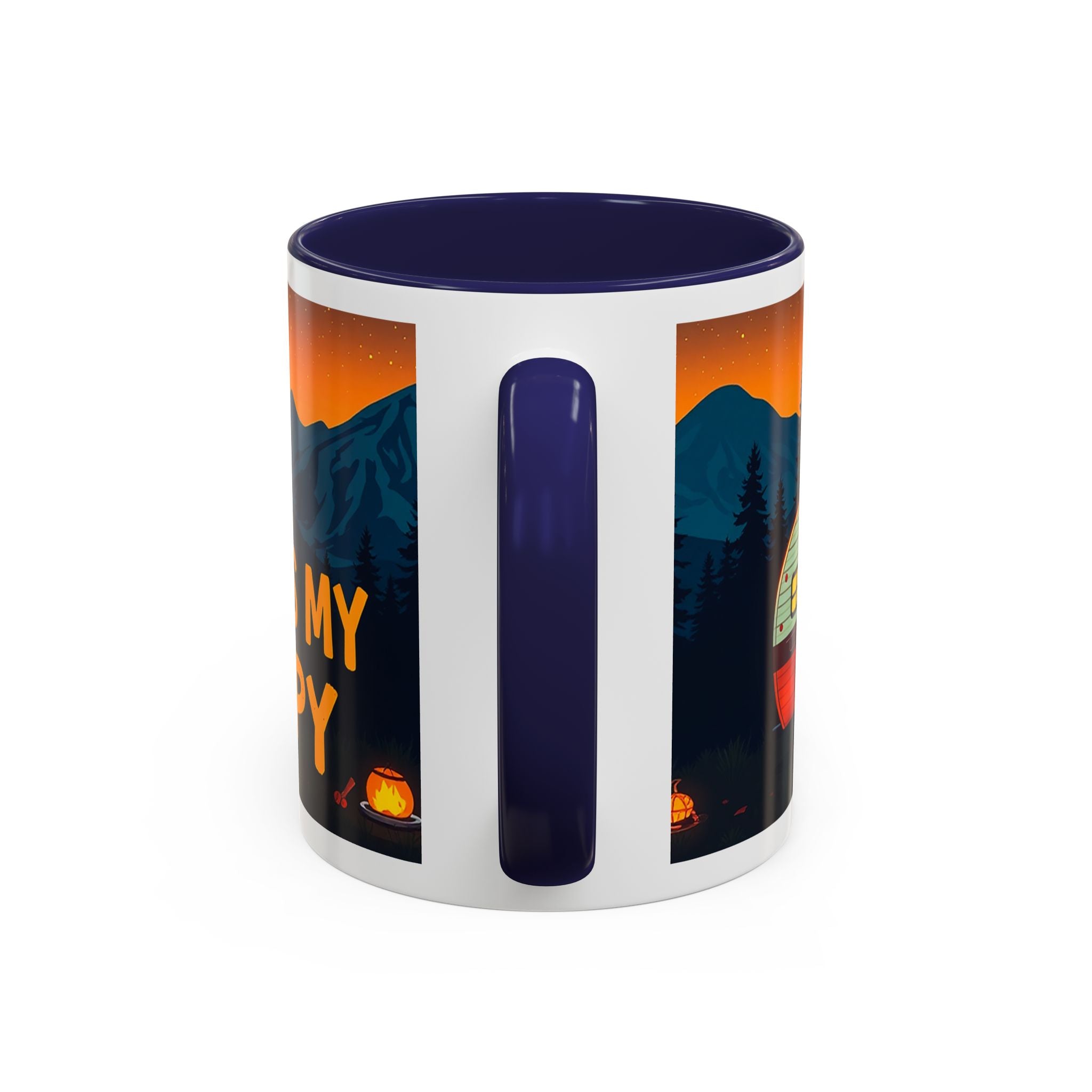 Camping Therapy Mug - Adventure Lover's Coffee Cup, Gift for Campers, Hiking Drinkware, Outdoorsy Coffee Mug, Nature Lover's Cup