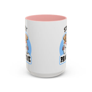 Cute Stay Pawsitive Coffee Mug - Perfect Gift for Dog Lovers mental health