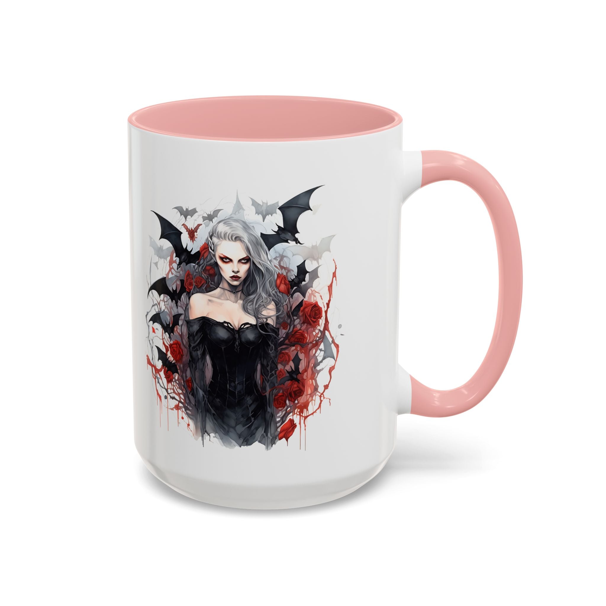 Gothic Coffee Mug, Dark Aesthetic Cup, Halloween Drinkware, Vampire Themed Gift, Horror Mug, Witchy Kitchen Decor