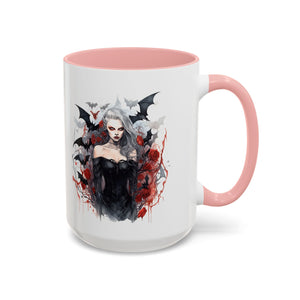 Gothic Coffee Mug, Dark Aesthetic Cup, Halloween Drinkware, Vampire Themed Gift, Horror Mug, Witchy Kitchen Decor