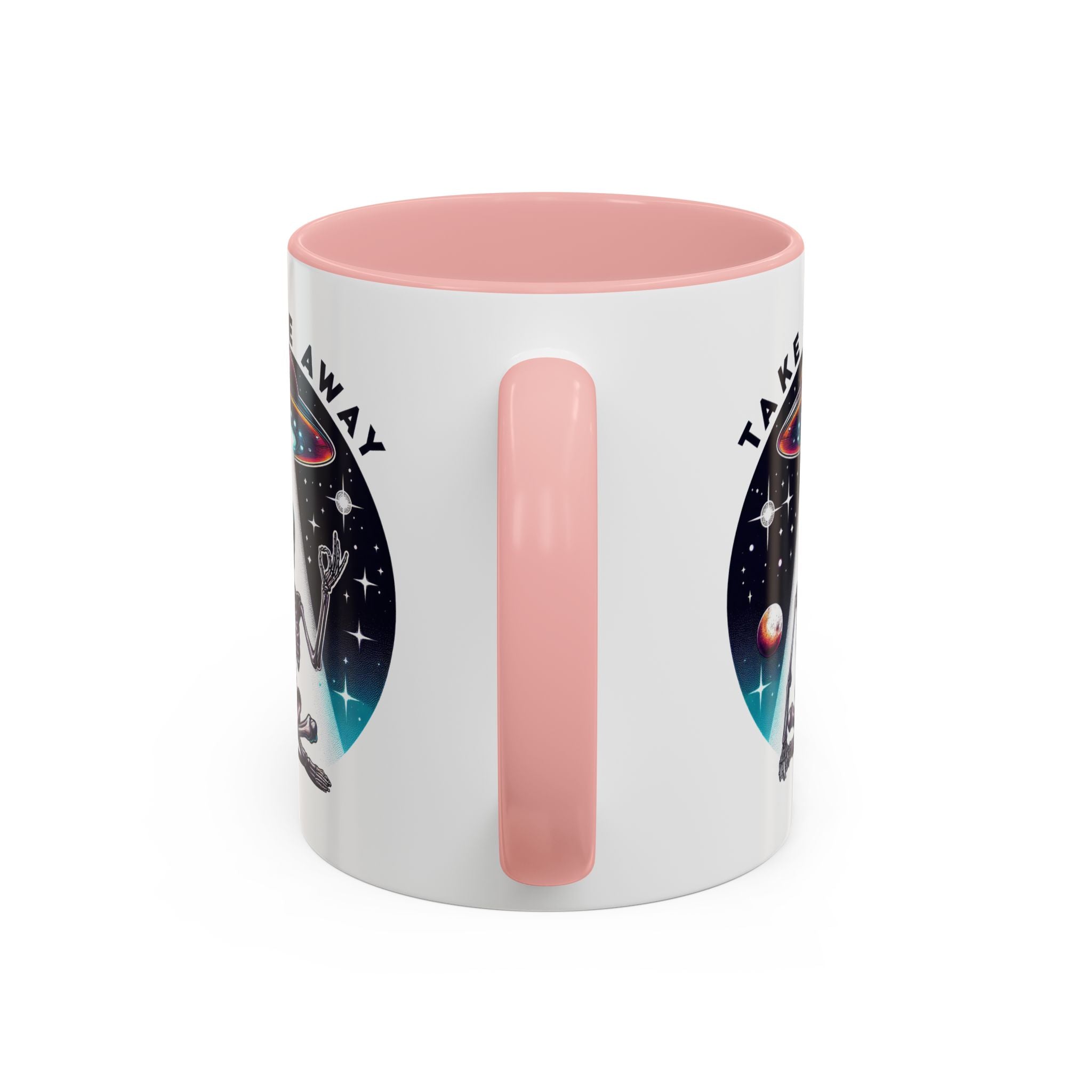 Galactic Skeleton Coffee Mug, Take Me Away Mug, Space-Themed Mug, Unique Gift for alien Lovers, Sci-Fi Cafe Mug