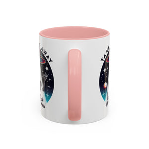 Galactic Skeleton Coffee Mug, Take Me Away Mug, Space-Themed Mug, Unique Gift for alien Lovers, Sci-Fi Cafe Mug