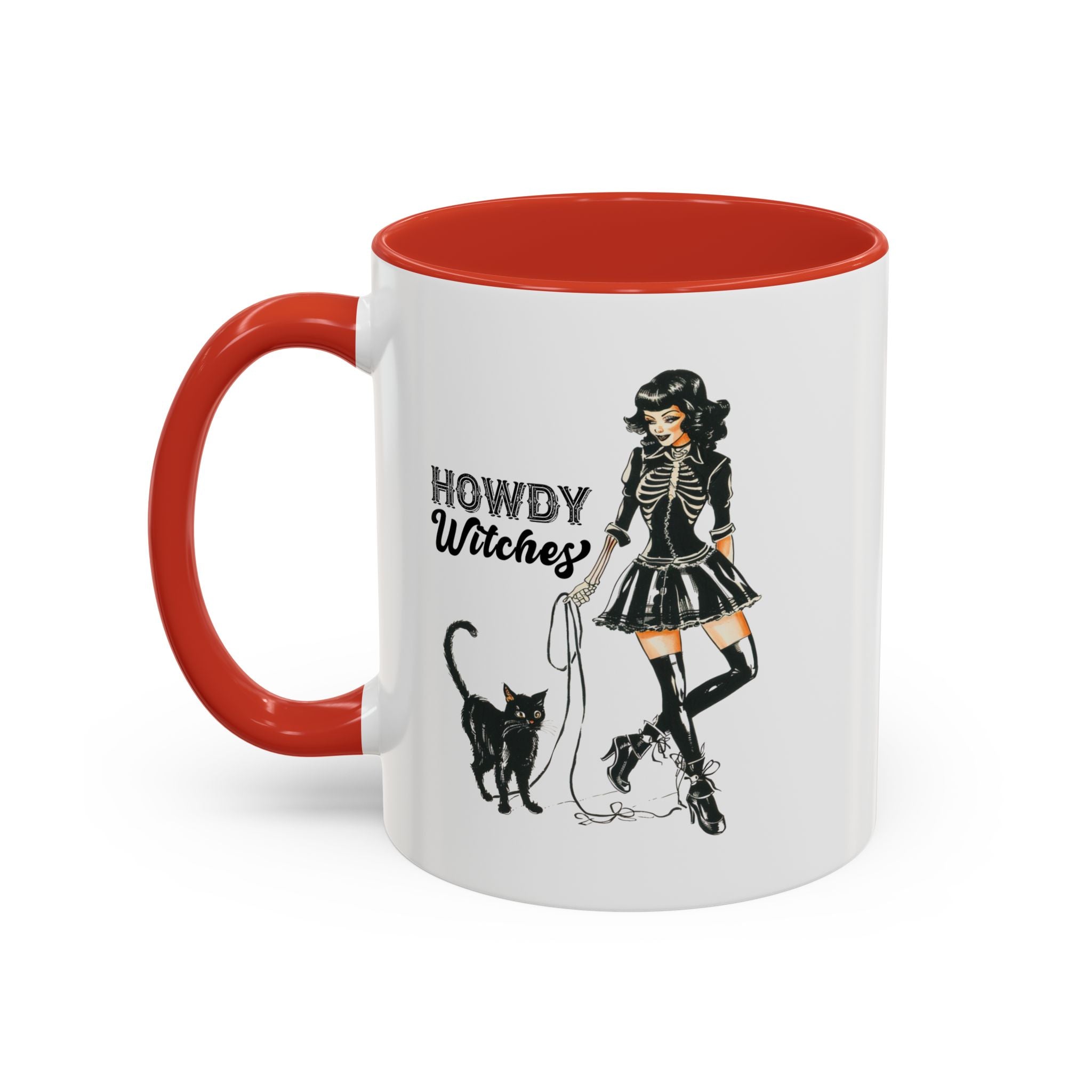 Spooky Cat Coffee Mug, Halloween Gifts, Witchy Home Decor, Black Cat Mug, Cozy Drinkware, Magical Kitchen Accessories
