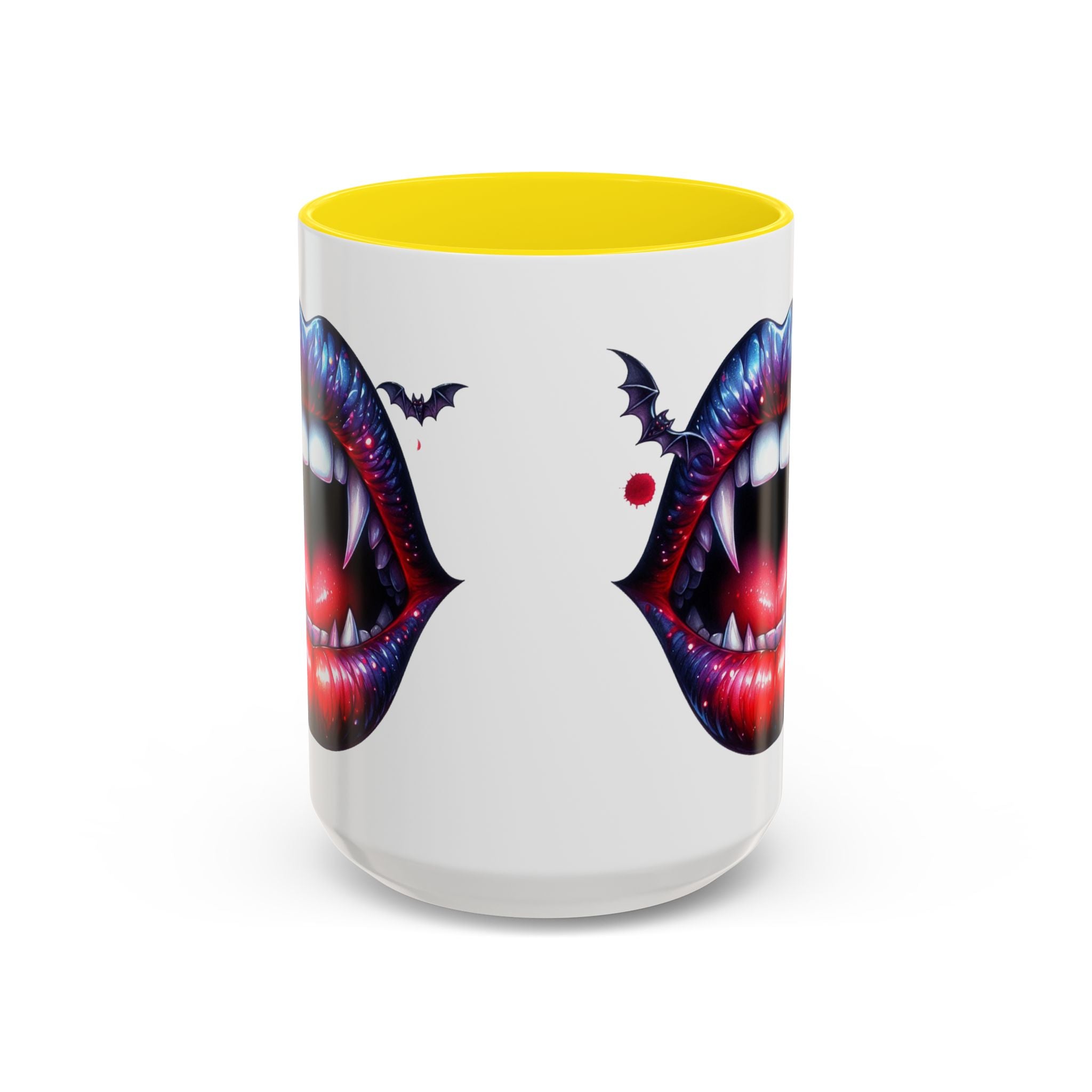 Vampire Lips Coffee Mug, Gothic Drinkware, Halloween Gift, Spooky Kitchen Decor, Vampires, Halloween Party Accessories