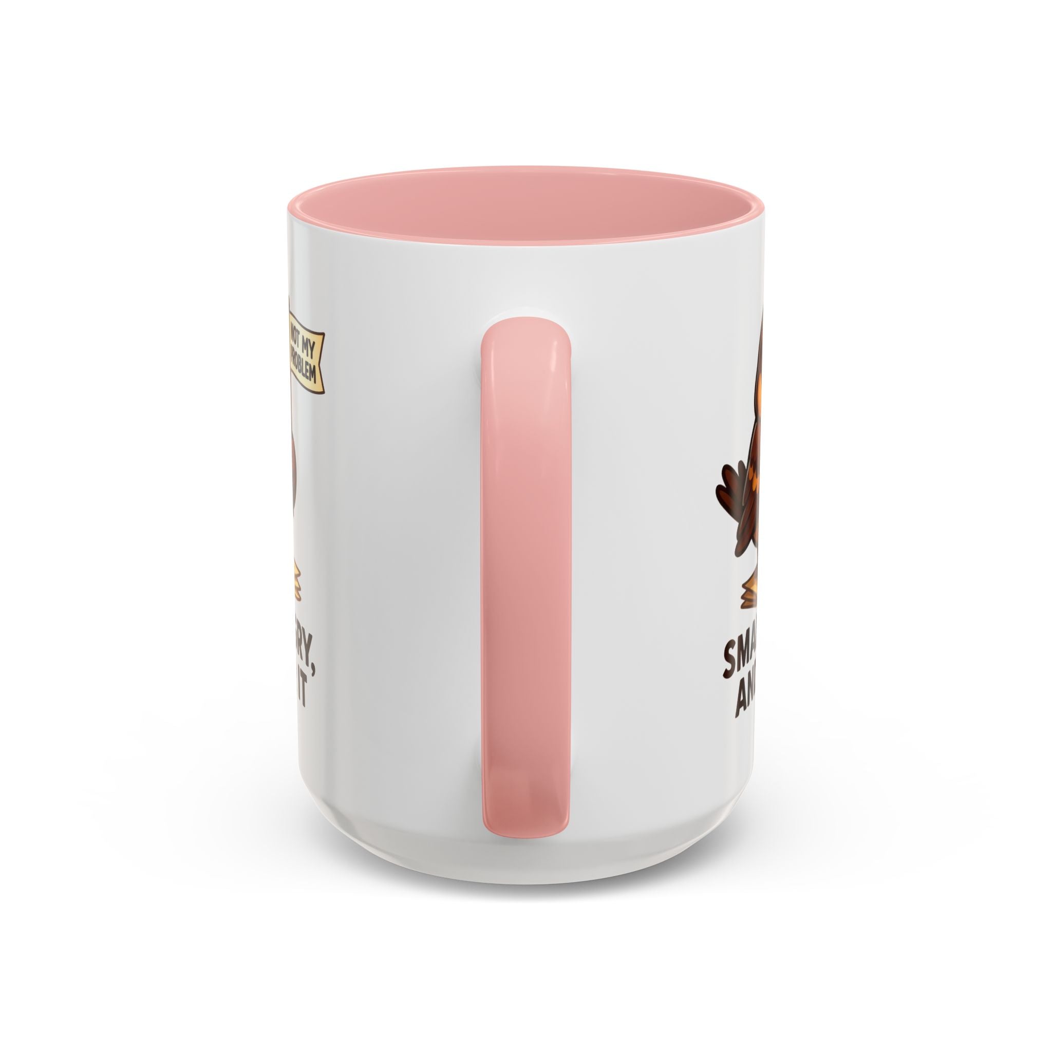 Funny Owl Coffee Mug, not my problem  Small Angry Owl Cup, Coffee Lover Present, Quirky Office