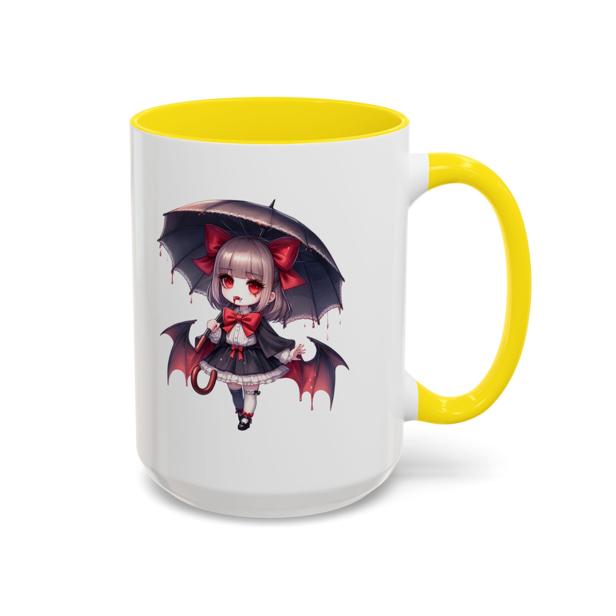 Gothic vampire girl  horror art Accent Coffee Mug (11, 15oz)