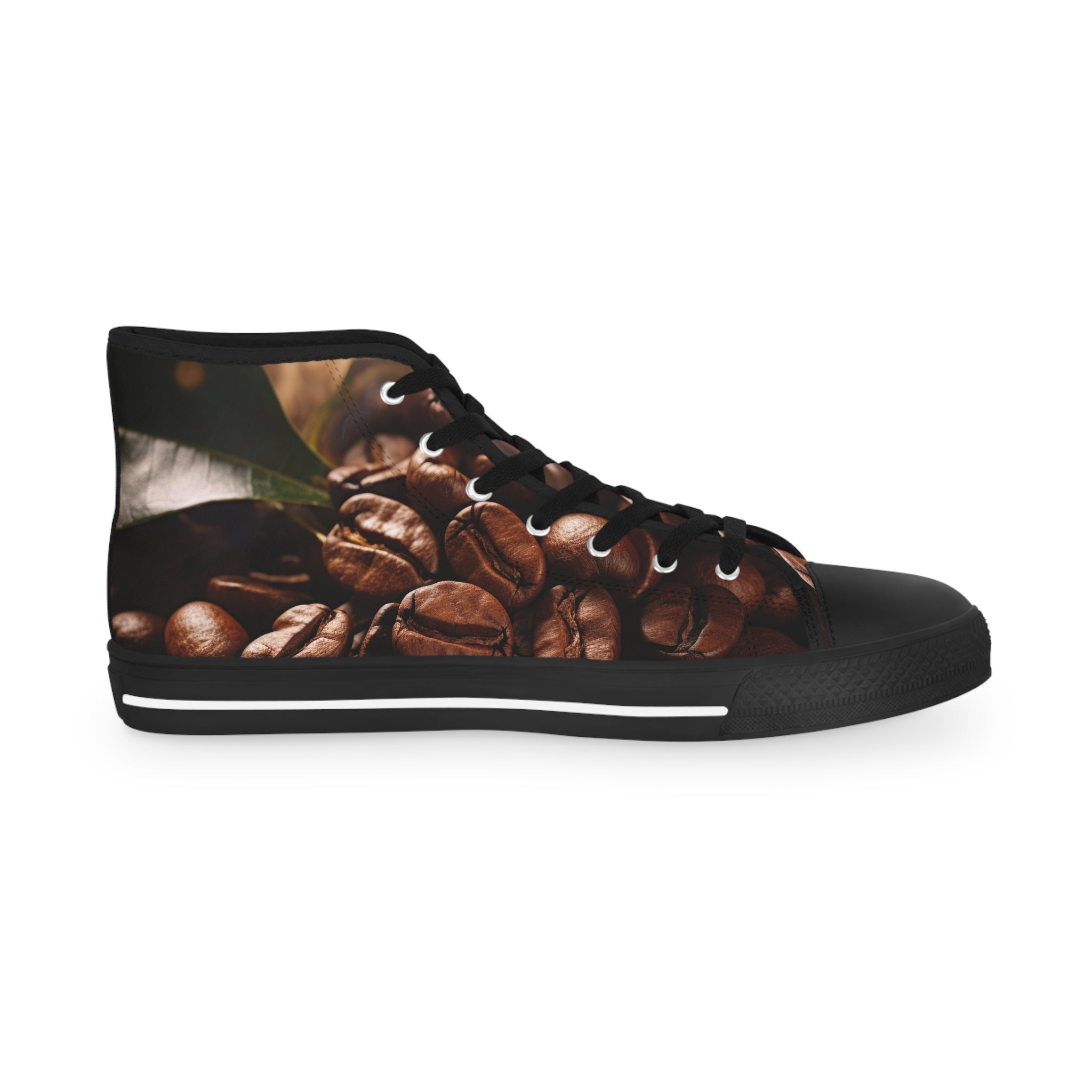 coffee bean lovers  Men's High Top Sneakers