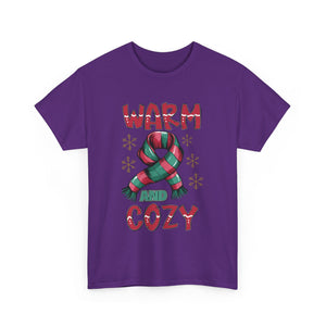 christmas warm and cozy Unisex Heavy Cotton Tee men women