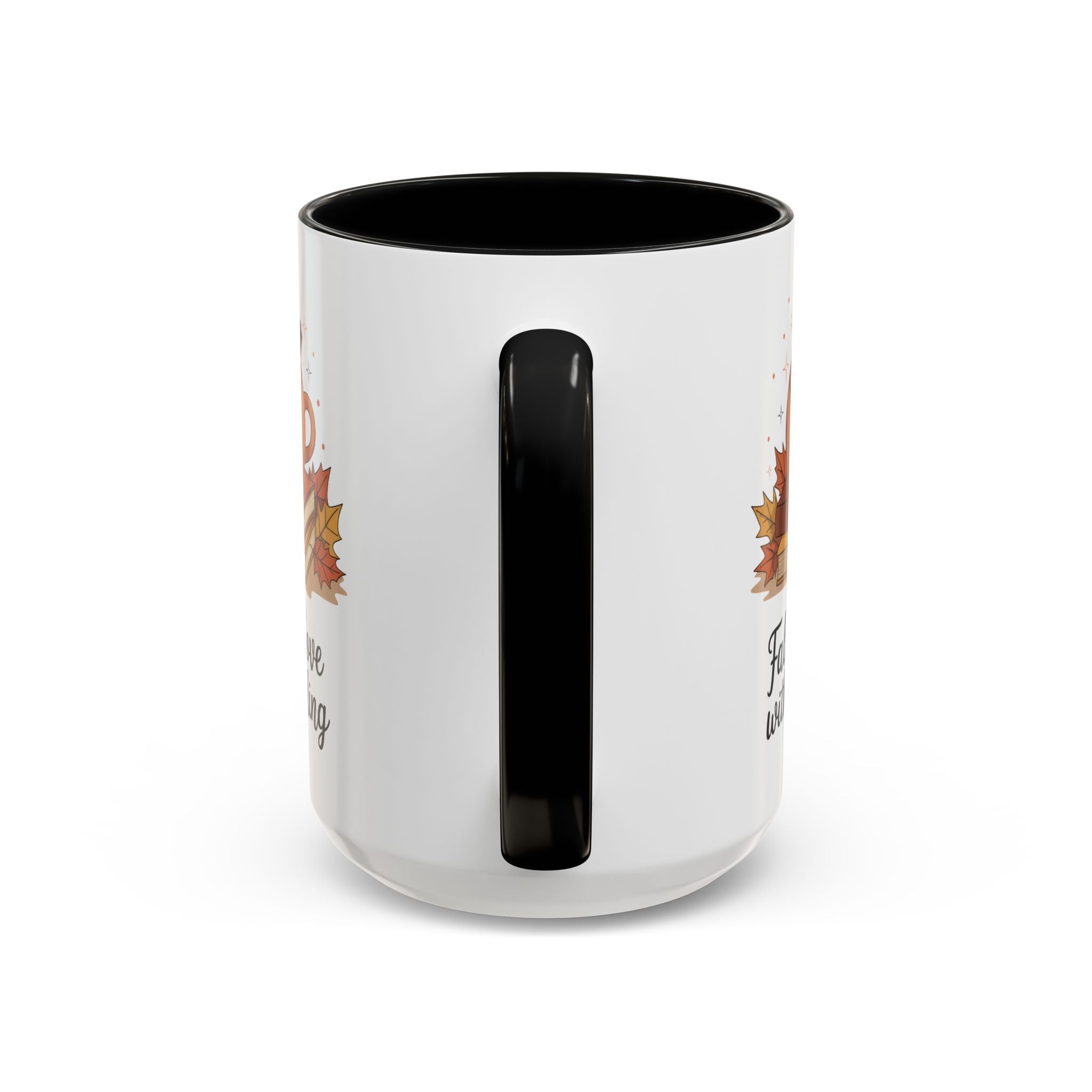 Fall-Themed Coffee Mug for Book Lovers