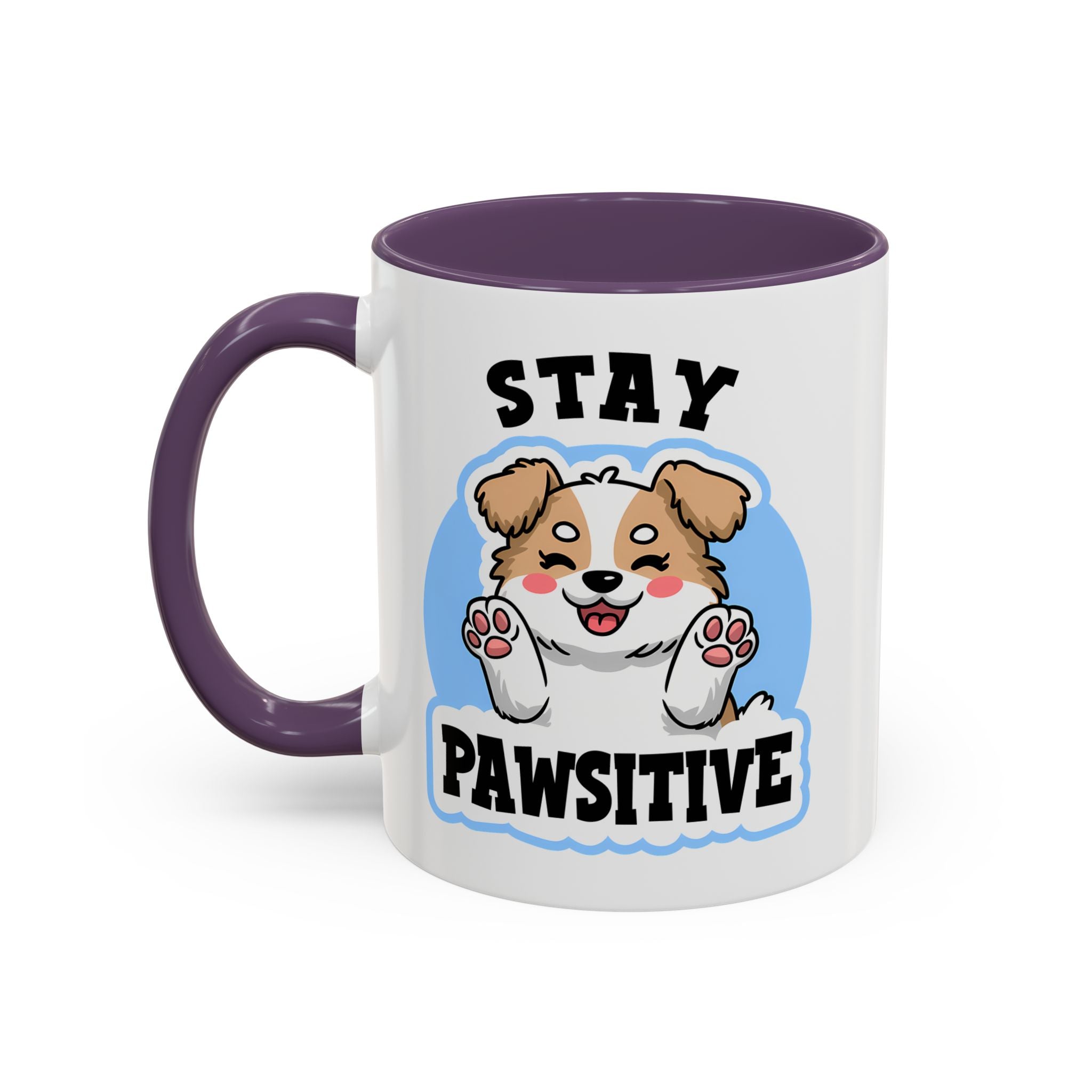 Cute Stay Pawsitive Coffee Mug - Perfect Gift for Dog Lovers mental health