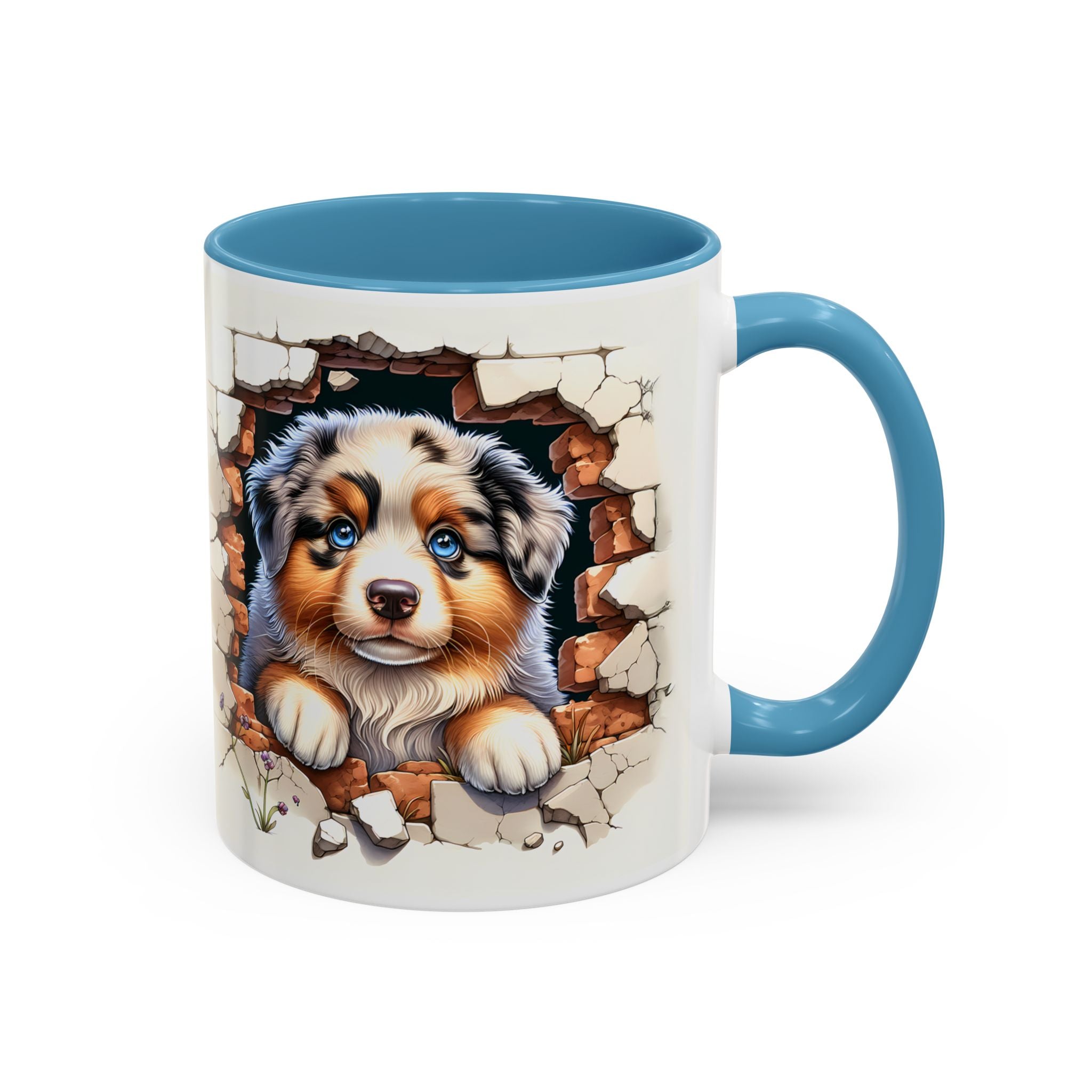 Cute Puppy Accent Coffee Mug - Perfect Gift for Dog Lovers, Unique Pet Lover Mug, Mother’s Day, Birthday, Home Decor