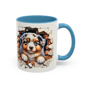 Cute Puppy Accent Coffee Mug - Perfect Gift for Dog Lovers, Unique Pet Lover Mug, Mother’s Day, Birthday, Home Decor