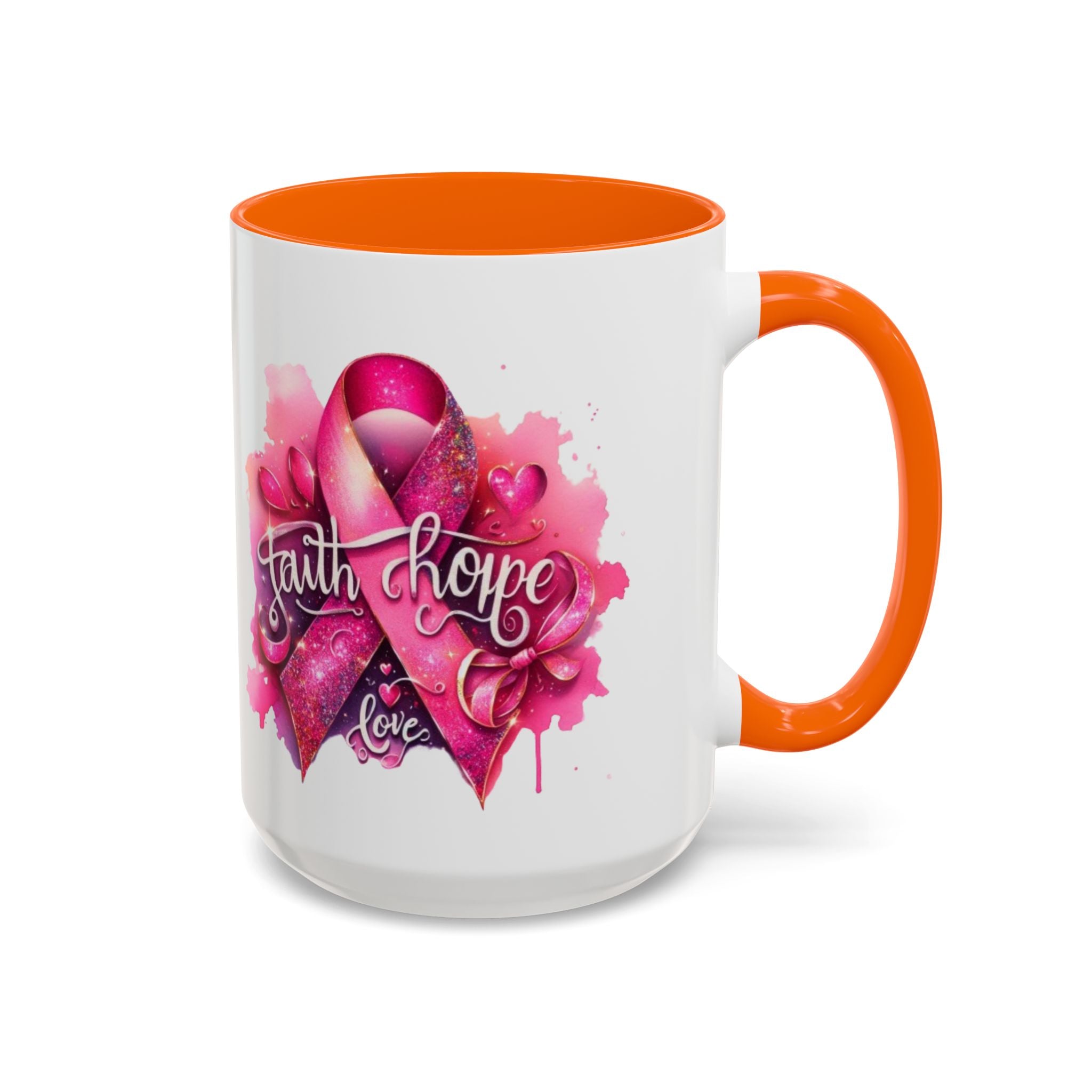 Cancer awareness Inspirational Hope & Faith and Love Coffee Mug