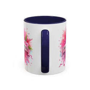 Pink Ribbon Healing Coffee Mug | Support Cancer Awareness | Inspirational Gift | Breast Cancer Support | 11oz & 15oz Options