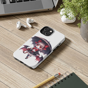 vampire girl horror art Tough Phone Cases