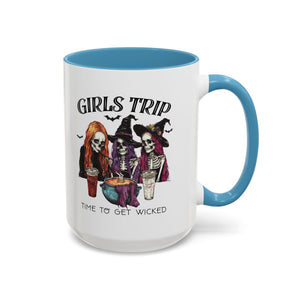 Wicked Girls Trip Coffee Mug, Halloween Gift, Spooky Vibes, Friends Gatherings, Witchy Decor, Fun Drinking Mug