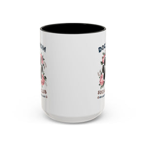Dog Mom Coffee Mug - Life is Better with a Dog, Pet Lover Gift, Floral Paw Print Mug, Dog Mom Gift, Personalized Dog Mom Mug